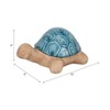 Ceramic Turtle Figurine - Tortoise Tabletop Statue - Casual Home Decor for Living Room, Bedroom, Office - 4 of 4
