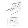DSVIMOY Adirondack Chair, Folding Outdoor Chair with Extendable leg Rest, Patio Lawn Chair for Outside Garden Backyard, White, 60"*29.72"*33.66" - 3 of 4