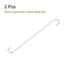 Unique Bargains Carbon Steel Indoor Outdoor Kitchen S Hooks 2 Pcs - 3 of 4