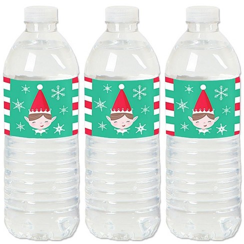 Christmas Water Bottle Label Template Kids Christmas Party -   Diy water  bottle labels, Water bottle labels template, Bottle label template