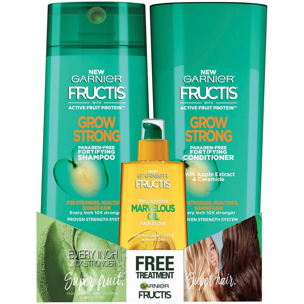 UPC 603084546732 product image for Garnier Fructis Shampoo Conditioner & Marvelous Oil Set - 3pk | upcitemdb.com