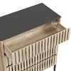 PAGED Modern Fluted Dresser Chest of Drawers Storage Cabinet with Drawer for Bedroom - 3 of 4