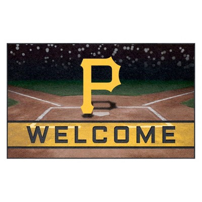 MLB Pittsburgh Pirates Crumb Rubber Door Mat 18"x30"