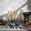 Aoibox 34PCS Silicone Cooking Utensils Set with Holder, Heat Resistant Kitchen Tools for Nonstick Cookware, Black Wooden Handles Gadgets - 2 of 4