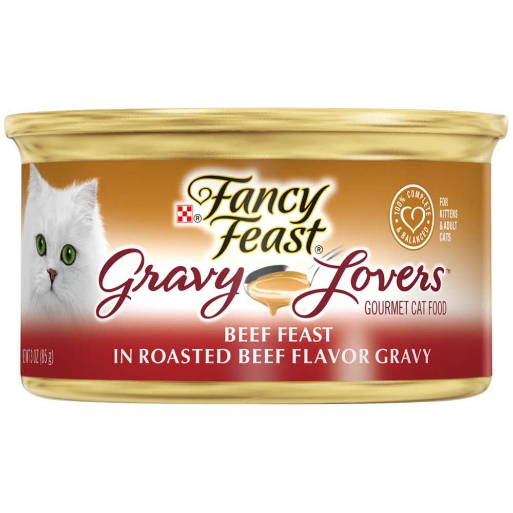 UPC 050000578481 product image for Purina Fancy Feast Gravy Lovers Beef Feast Wet Cat Food - 3oz Can | upcitemdb.com