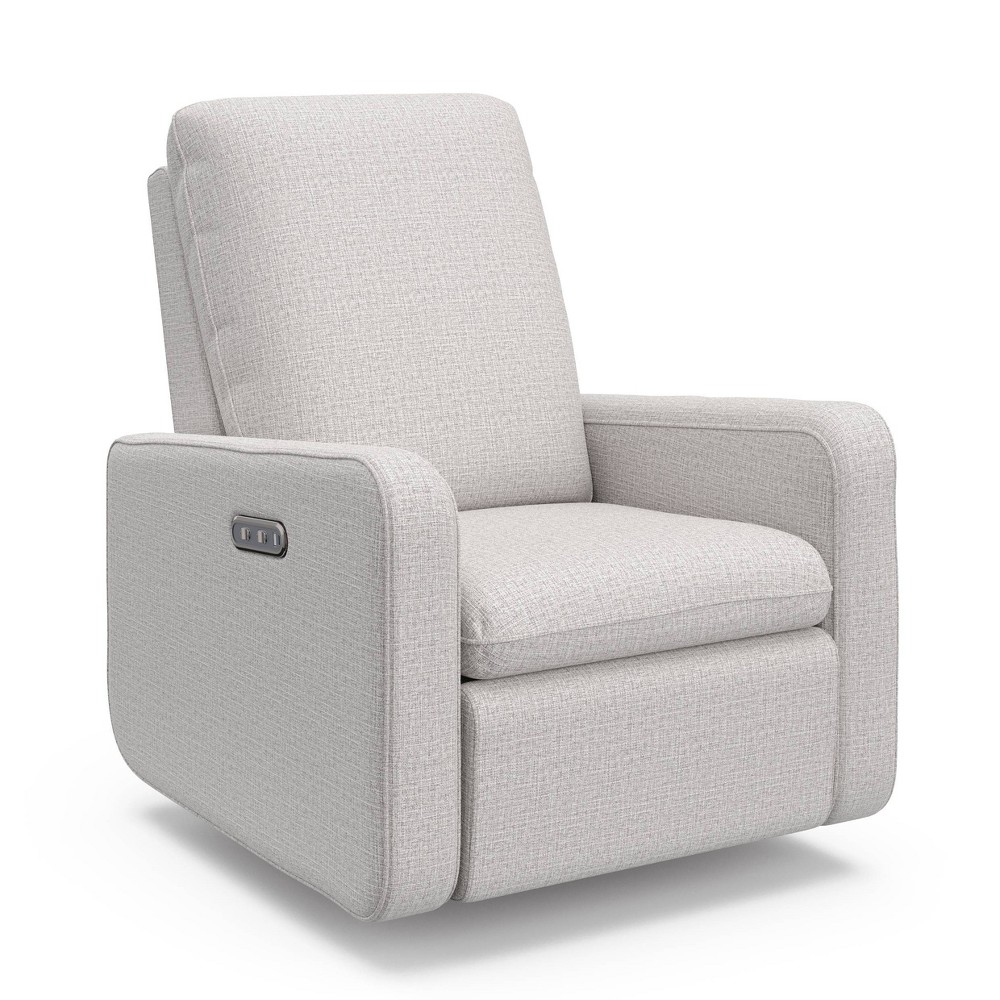 Photos - Sofa Graco Teddi Power Recliner Accent Chair - Steel Basketweave 