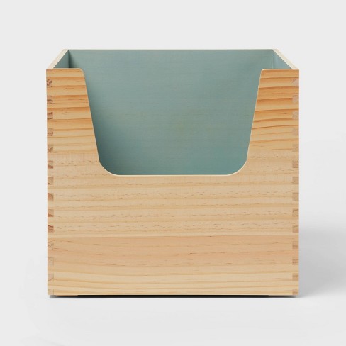 Stackable Kids' Storage Wood Bin - Pillowfort™ - image 1 of 3