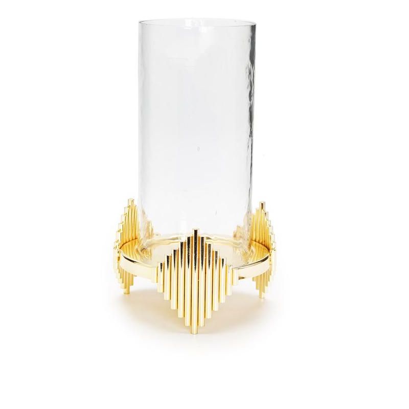 Classic Touch Gold Design Candle Holder, 1 of 3