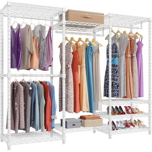 Vipek V5 Portable Closet Wardrobe Heavy Duty Clothes Rack, Freestanding  Closet Metal Clothing Rack, Medium Size, White : Target