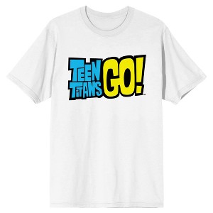 Teen Titans Go To The Movies Logo Men's White T-shirt - 1 of 3
