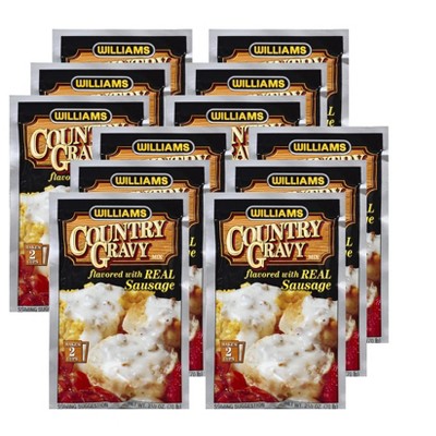 Williams Country Gravy Mix With Real Sausage - Case of 12/2.5 oz