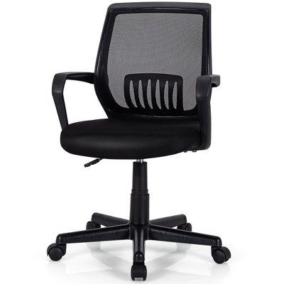 Costway Ergonomic Mesh Office Chair Adjustable High Back Chair W/ Lumbar  Support : Target