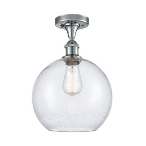 Athens - 1 Light Semi-Flush Mount In Industrial Style-15 Inches Tall and 10 Inches Wide - 1 of 1