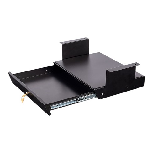 Stand Up Desk Store Under Desk Cable Management Tray Black Horizontal  Computer Cord Raceway And Modesty Panel (black, 39) : Target