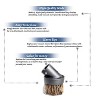Topvacuumparts Replacement for 1 1/4 inch (1.25'') (32mm) Black Attachments Accessories Kits (Horse Hair Dust Brush) # compare to part 32-1640-68 - 3 of 3