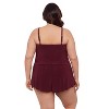 Aqua Green, Women's Vneck Blouson Romper - 3 of 3