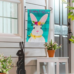 Evergreen Easter Bunny Garden Burlap Flag 12.5 x 18 Inches Indoor Outdoor Decor - 1 of 4