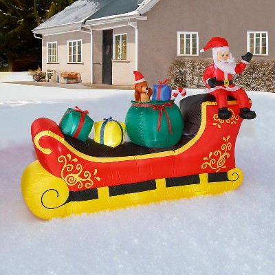 A Holiday Company Giant Inflatable Santa Sleigh - 10 ft -