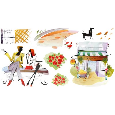 Slickblue Shall We Romance Vinyl Wall Decals – Removable Stickers for Artful Home Design