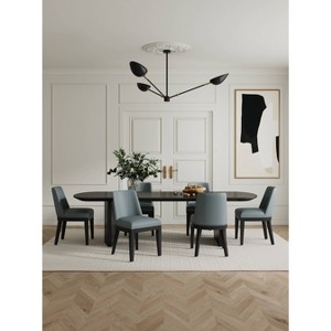 Set of 4 Gansevoort Modern Faux Leather Dining Chairs - Manhattan Comfort - 1 of 4