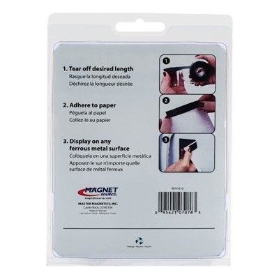 Magnet Source 0.75 in. x 312 in. Black Magnetic Tape Dispenser