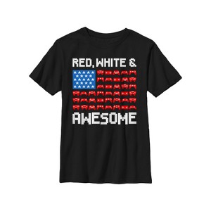 Boy's Lost Gods Fourth of July  Video Game American Flag T-Shirt - 1 of 4