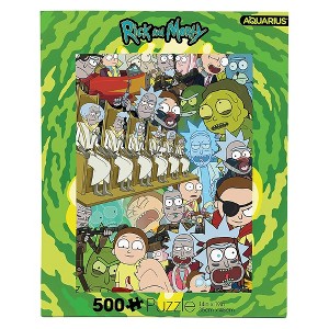 Aquarius Puzzles Ricks and Morty 500 Piece Jigsaw Puzzle - 1 of 3