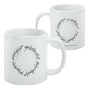 THE LORD OF THE RINGS Mordor Script Ceramic Coffee Mug, Novelty Gift Mugs for Coffee, Tea and Hot Drinks, 11oz, White - 2 of 4