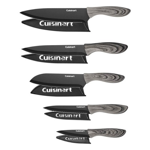 Cuisinart Classic Colorcore Riveted 10pc Stainless Steel Knife Set with  Blade Guards Silver/Rainbow - C77CR-10P