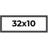 PosterPalooza | Panoramic Linear Black Picture Frame - UV Acrylic, Foam Board Backing, Hanging Hardware - 2 of 4