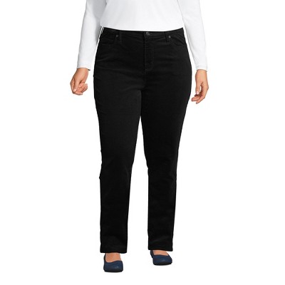 Lands' End Lands' End Women's Mid Rise Straight Leg Corduroy Pants