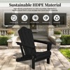 Hyleory HDPE Outdoor Folding Chair with Cloud-Shaped Backrest, Portable Patio Seating - 2 of 4