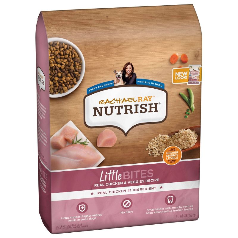 Rachael Ray Nutrish LittleBites Real Chicken & Vegetable Recipe Small Dogs Super Premium Dry Dog Food, 5 of 9