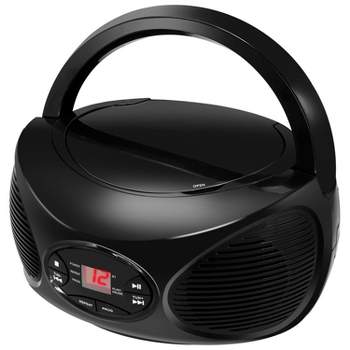 Proscan Bluetooth Portable CD Radio Boombox with AM/FM Radio, Black,  PRCD682BT