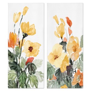Stupell Industries Yellow Spring Flowers, 13" x 30" - 1 of 4