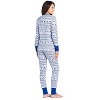 Ashford & Brooks Women's Printed Thermal Waffle Knit PJ Set - 3 of 4