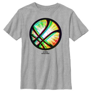 Boy's Marvel Doctor Strange in the Multiverse of Madness Neon Logo T-Shirt - 1 of 4