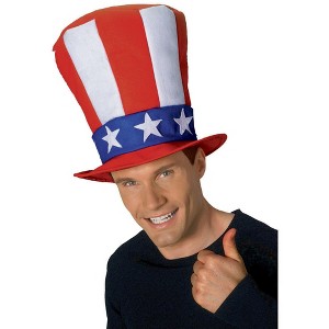 Rubies Adult Red White and Blue Stovepipe Hat - 1 of 1