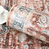 Washable Boho Area Rug, Non-Slip Low Pile Vintage Carpet, Soft Accent Floor Cover for Living Room or Bedroom - 3 of 4