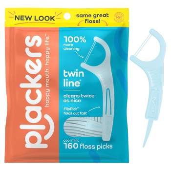 Plackers Twin-Line Advanced Cleaning Flosser - 160ct