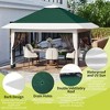 12x12 FT Gazebo Tent Outdoor Pop Up Canopy Tent with Netting, Adjustable Height Instant Gazebos for Patio Garden Backyard - 4 of 4