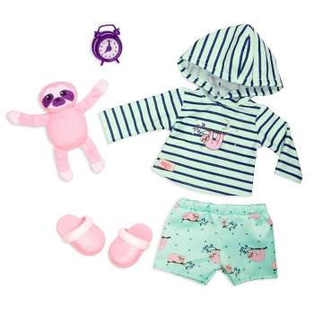 Our Generation Sleepy Sloth Pajama Outfit with Soft Plush for 18" Dolls