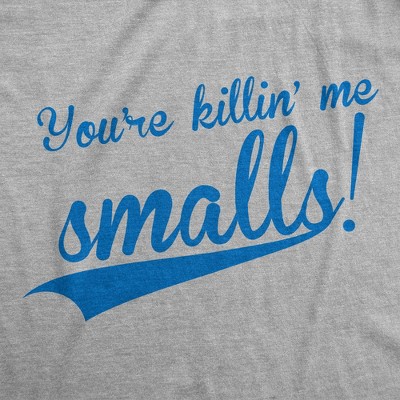 Crazy Dog T-Shirts, Inc. Youth Youre Killing Me Smalls T Shirt Funny Vintage Baseball Graphic Tee Kids - Crazy Dog Youth T Shirt With Movie Sayings Light Grey S — фото 3
