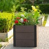 Wood Look Elevated Garden Bed for Patio,Deep Root Planter Box with Durable Composite Material - 4 of 4