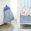 Everyday Kids 4 Pc Boys Crib Bedding Set - Jungle Sports - Soft 100% Cotton Percale with Quilt, Sheet, Dust Ruffle & Diaper Stacker - 3 of 3