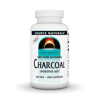 Charcoal 260mg by Source Naturals, Inc.  -  200 Capsule