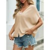 Womens Cardigan Sleeveless V Neck Knit Cardigan Open Front Layering Sweater - 3 of 4