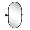 TEHOME Pill Oval Metal Framed Tilting Wall Mounted Bathroom Vanity Mirror - 3 of 4