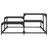 vidaXL Coffee Table Black Engineered wood, metal Medium Adjustable Feet - 4 of 4