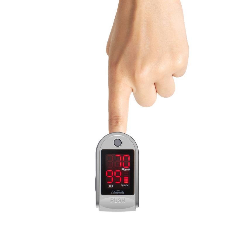 Sunbeam Portable Fingertip Pulse Oximeter, 3 of 8